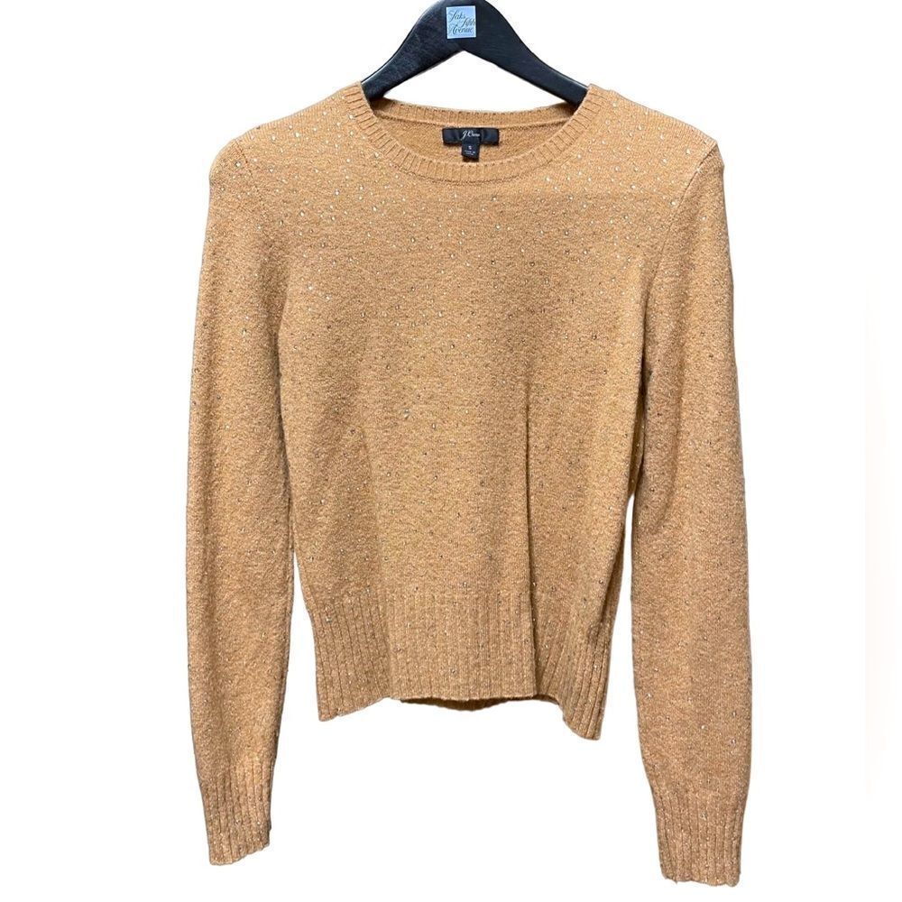 🌟70% OFF🌟JCrew Brown Soft Yarn Glitter Sweater